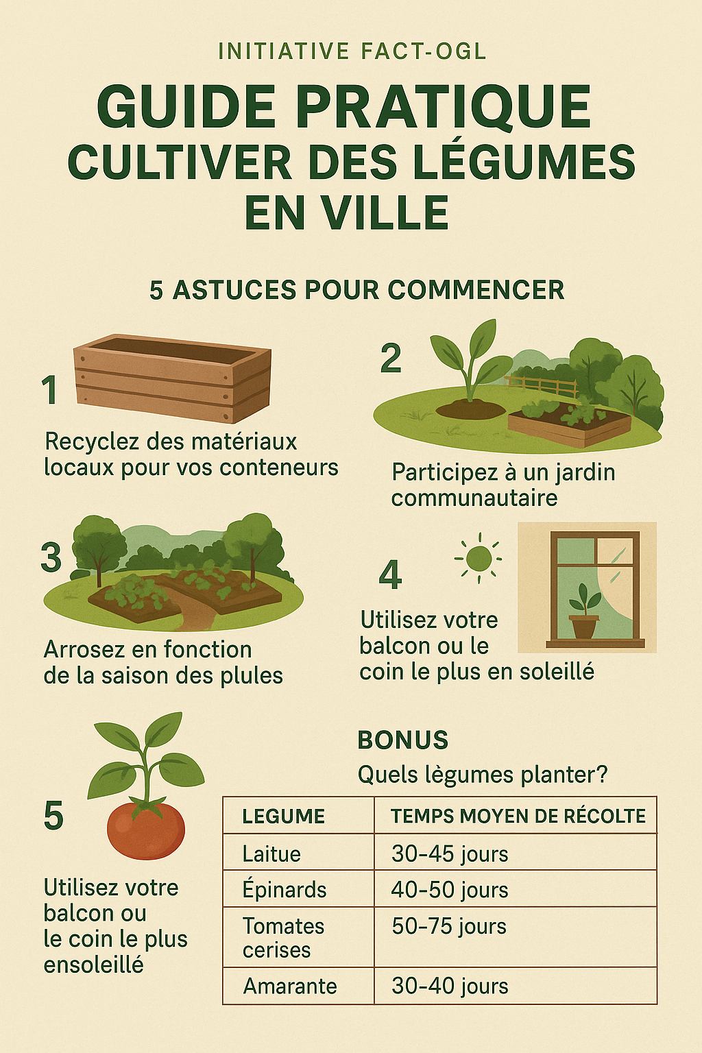 🌱 Agriculture urbaine : Comment cultiver des légumes chez soi en ville avec peu de moyens ?